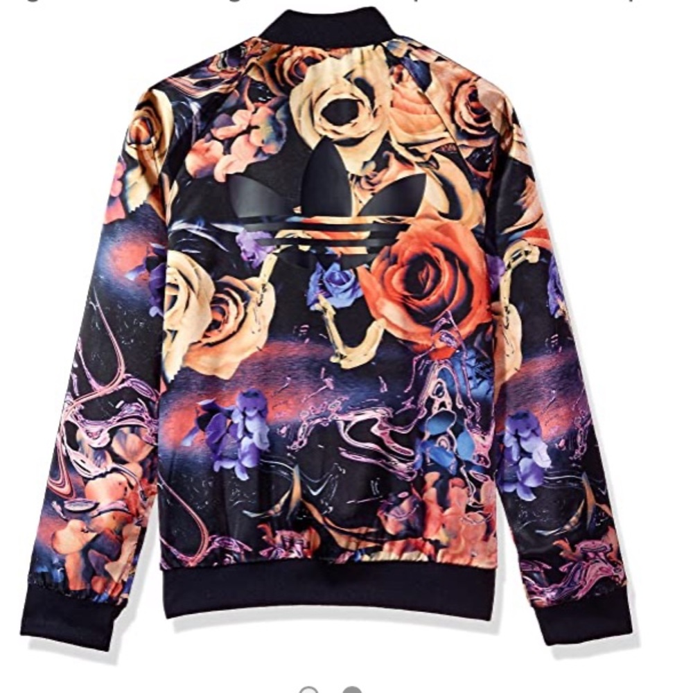Adidas Floral Jacket ✧RARE✧ Size S - Picture 2 of 6